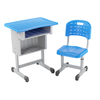 Factory Price Metal Frame Furniture Set Student Desk and Chair Set for Classroom