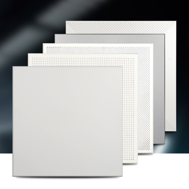Decorative 600x600 Aluminum Punch Square Design Ceiling Panels Aluminum Ceiling Sheet Tile Design for Corridor