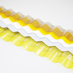 Building Material Color Coated Polycarbonate Corrugated Plastic Roofing Sheet 4x8