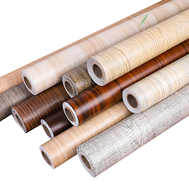 Dekorasi Produsen Film PVC Soft PVC Film Kayu Butir Kayu Perekat Vinyl Film Roll WPC Door