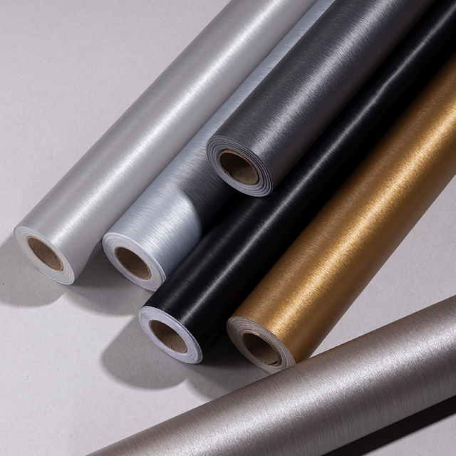 PVC baru laminate pvc dekoratif lembar film logam untuk furnitur