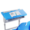Ύψος Ρυθμιζόμενο φοιτητή Single Clamshell Desk και καρέκλα έθεσε έπιπλα σχολείου για παιδιά