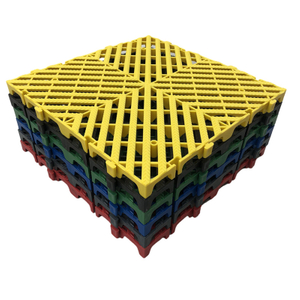 PP Modualr Interlocking Grille Floor Tiles Car Wash Car Show Workshop 40*40*3.0cm Garage Floor Tiles