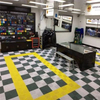 Modern design PVC Garage golvplattor Låsande modulära galler för användning inomhus och utomhus