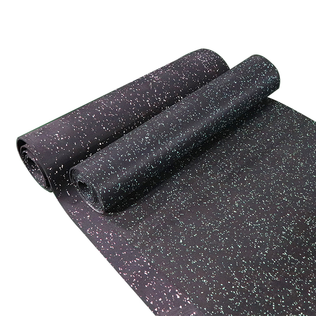 Buy Black Stable Rubber Roll Floor Covering Mats Tile Gym Flooring