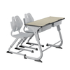 Customized School Furniture Classroom Double Desks and Chairs