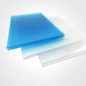 Bester Preis 4mm Twin Wall Polycarbonat Hohlblech Polycarbonat -Blätter für Gewächshaus