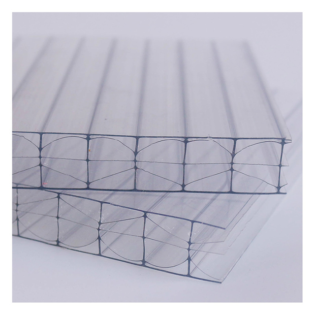 Produsen Polycarbonate Sunshine Skylight Sheet Polycarbonate Hollow Sheet Untuk Parkir Mobil
