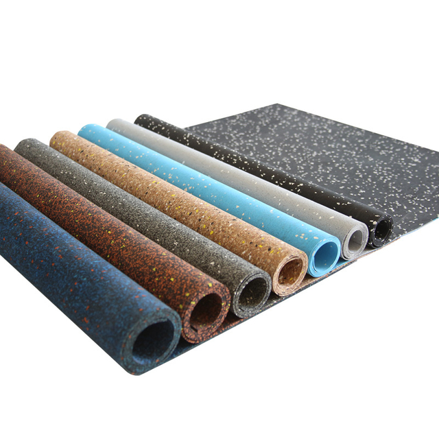 9mm Indoor Rubber Floor Waterproof Anti Slip Epdm Rubber Flooring Roll for Gym