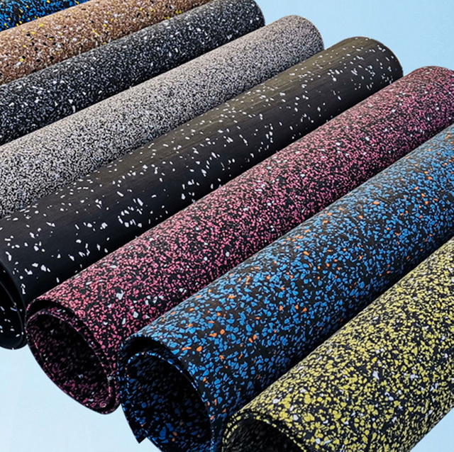 9mm 10mm Thick Commercial Non Slip Epdm Gym Rubber Carpet Pvc Vinyl Roll Flooring