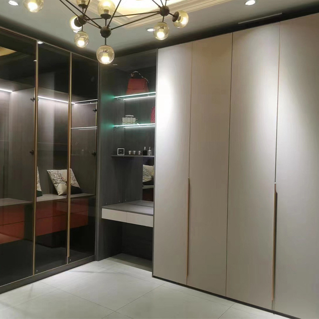 Mô hình mới hình chữ L Tủ quần áo Chipboard Tủ quần áo Góc Góc Thiết kế Thiết kế các nhà sản xuất tại Trung Quốc