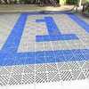 Hot Sale Pp Material Garage Floor Plastic Tiles Anti Slip Interlocking Modular Plastic Mat for Car Wash Shop