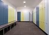 Woodgrain Hpl Compact Laminate Locker Storage Cabinet for Changing Room