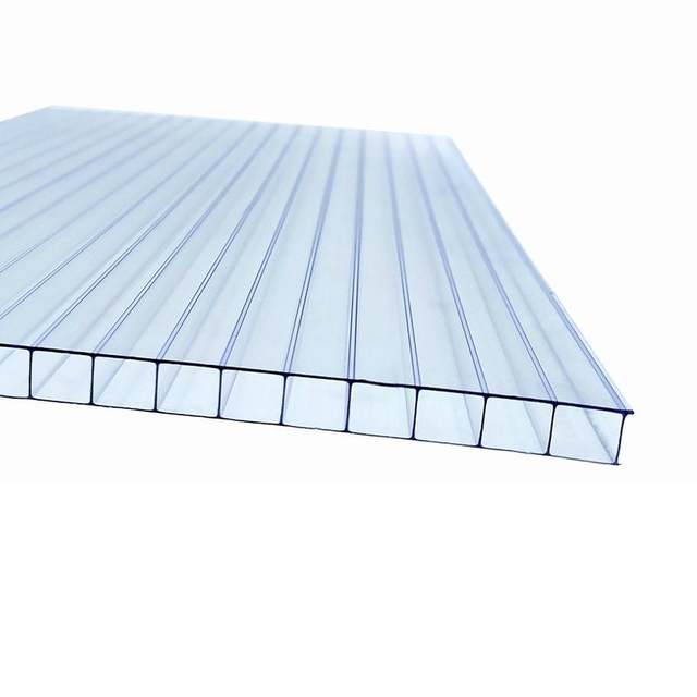 Produsen Polycarbonate Sunshine Skylight Sheet Polycarbonate Hollow Sheet Untuk Parkir Mobil