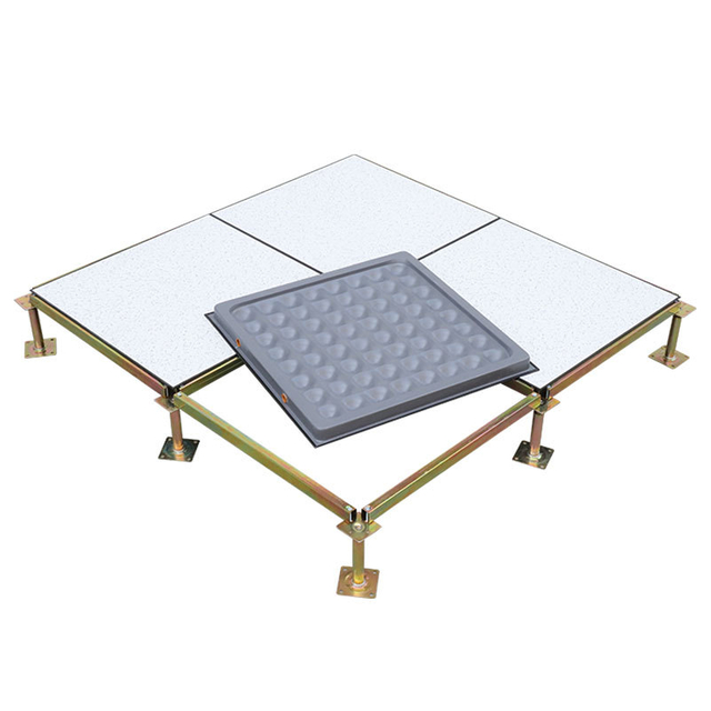 Anti-static raised access floor for machine room