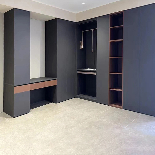 Mô hình mới hình chữ L Tủ quần áo Chipboard Tủ quần áo Góc Góc Thiết kế Thiết kế các nhà sản xuất tại Trung Quốc