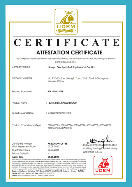 Anti-statiese vloer-EU-CE-Certificate