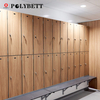 Woodgrain Hpl Compact Laminate Locker Storage Cabinet for Changing Room