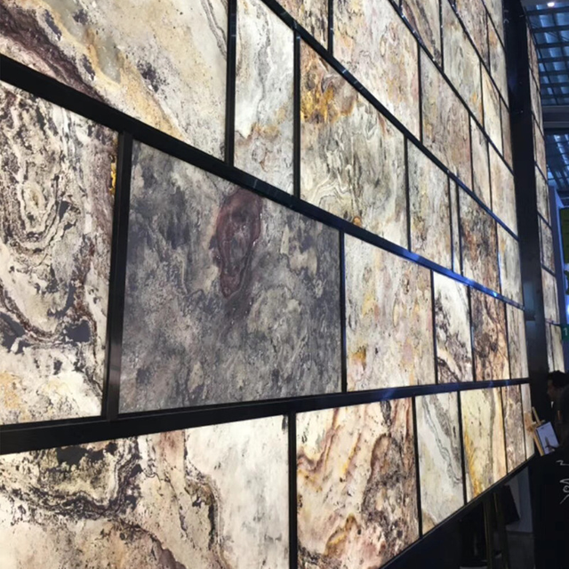 Greatpoly Thiết kế mới Gold Sand Stone Wall Gạch Tường linh hoạt Vật liệu ốp tường
