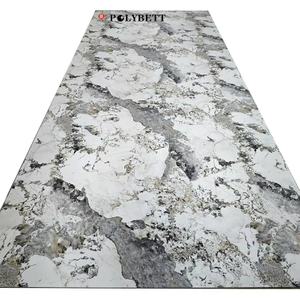 New Design Fireproofing Waterpoof And Anti-bacterial Grey Color Marble Formica Hpl Board With Low Price