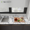 New Design Fireproofing Waterpoof And Anti-bacterial Grey Color Marble Formica Hpl Board With Low Price